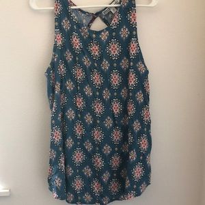 Blue patterned shirt